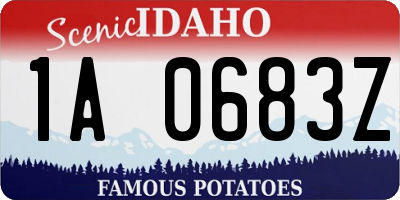 ID license plate 1A0683Z