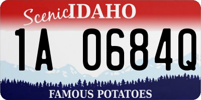 ID license plate 1A0684Q