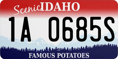 ID license plate 1A0685S