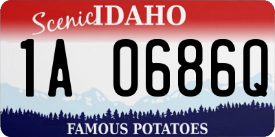 ID license plate 1A0686Q
