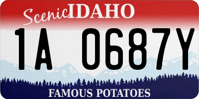 ID license plate 1A0687Y