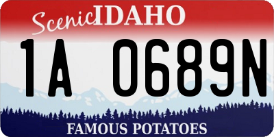 ID license plate 1A0689N
