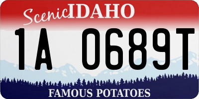 ID license plate 1A0689T
