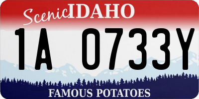 ID license plate 1A0733Y