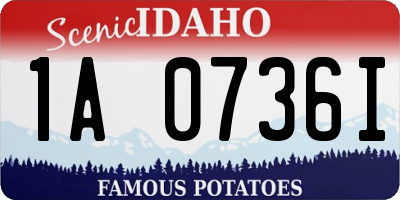 ID license plate 1A0736I