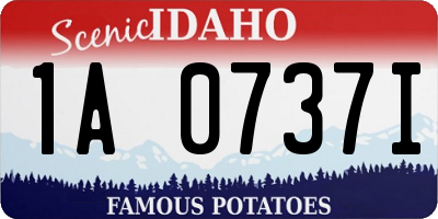 ID license plate 1A0737I