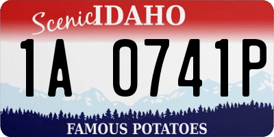 ID license plate 1A0741P