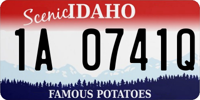 ID license plate 1A0741Q