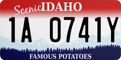 ID license plate 1A0741Y