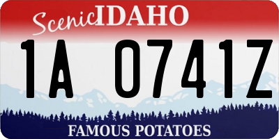 ID license plate 1A0741Z