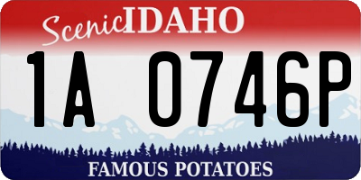 ID license plate 1A0746P