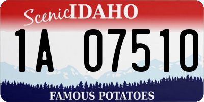 ID license plate 1A0751O