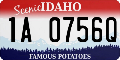ID license plate 1A0756Q