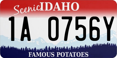 ID license plate 1A0756Y