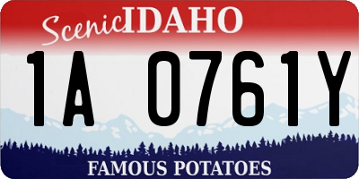 ID license plate 1A0761Y