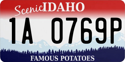 ID license plate 1A0769P