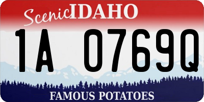 ID license plate 1A0769Q