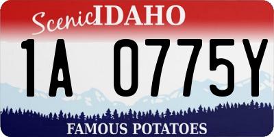 ID license plate 1A0775Y