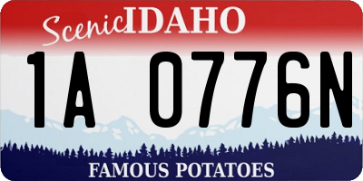 ID license plate 1A0776N