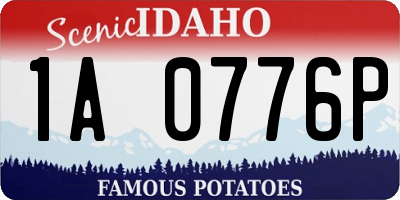 ID license plate 1A0776P