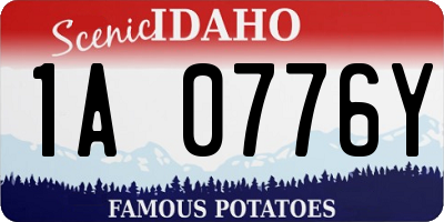 ID license plate 1A0776Y