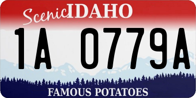 ID license plate 1A0779A