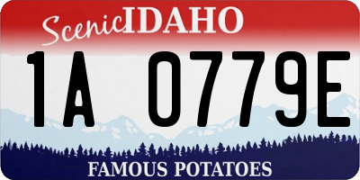 ID license plate 1A0779E