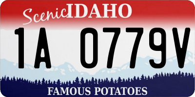 ID license plate 1A0779V