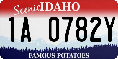 ID license plate 1A0782Y