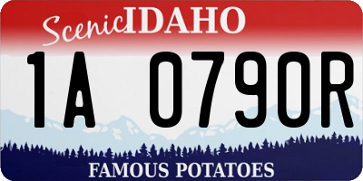 ID license plate 1A0790R
