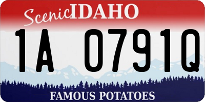 ID license plate 1A0791Q
