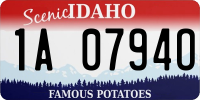 ID license plate 1A0794O