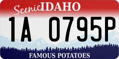 ID license plate 1A0795P