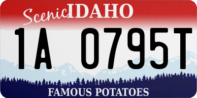 ID license plate 1A0795T