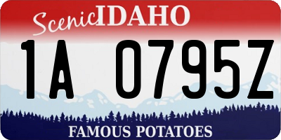 ID license plate 1A0795Z