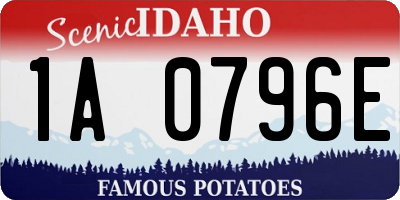 ID license plate 1A0796E