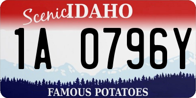 ID license plate 1A0796Y