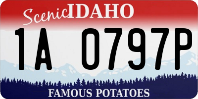 ID license plate 1A0797P