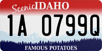 ID license plate 1A0799Q