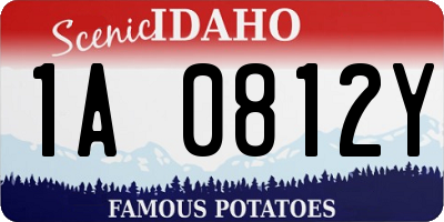 ID license plate 1A0812Y