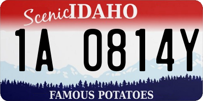 ID license plate 1A0814Y