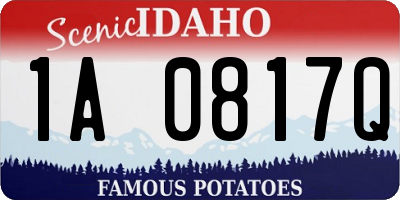 ID license plate 1A0817Q