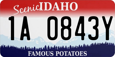 ID license plate 1A0843Y