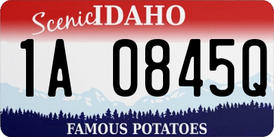 ID license plate 1A0845Q