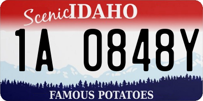 ID license plate 1A0848Y