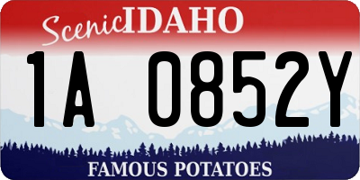 ID license plate 1A0852Y