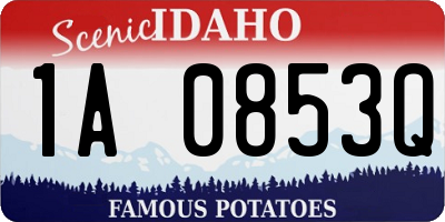 ID license plate 1A0853Q