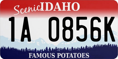 ID license plate 1A0856K