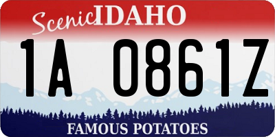 ID license plate 1A0861Z
