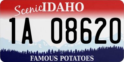 ID license plate 1A0862O
